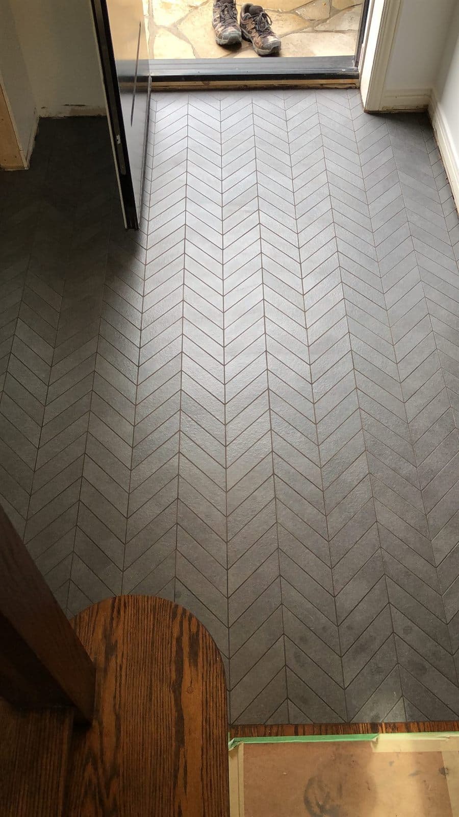 Textured Slab Feature Wall — Porcelain Slabs in Vaughan, ON
