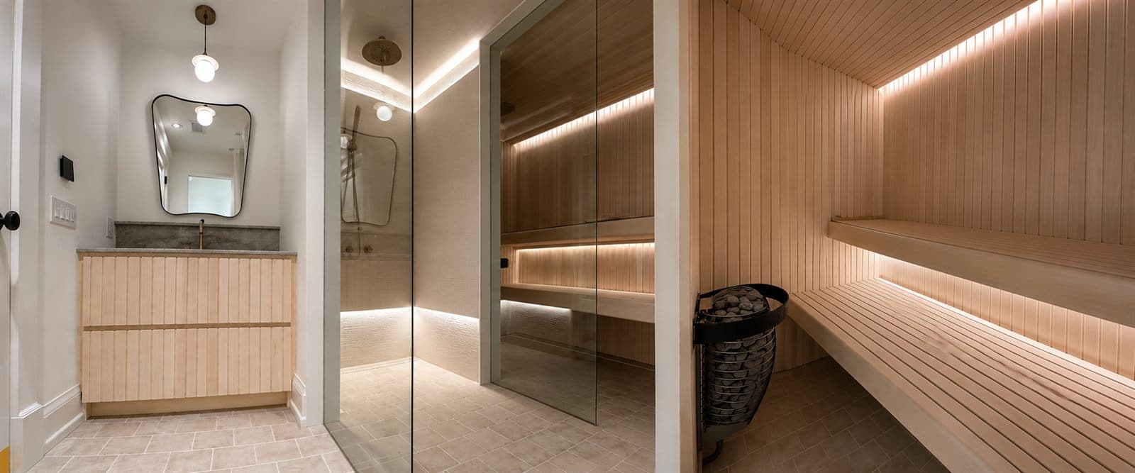Cedar Steam Room — Custom Homes in King City, ON