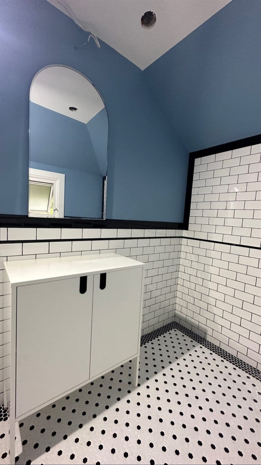 Patterned Tile Floor Bath — Floors in Cabbagetown, Toronto