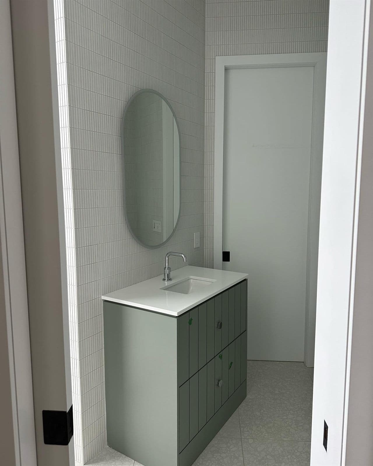Sage Vanity Powder Room — Bathrooms in Toronto, ON