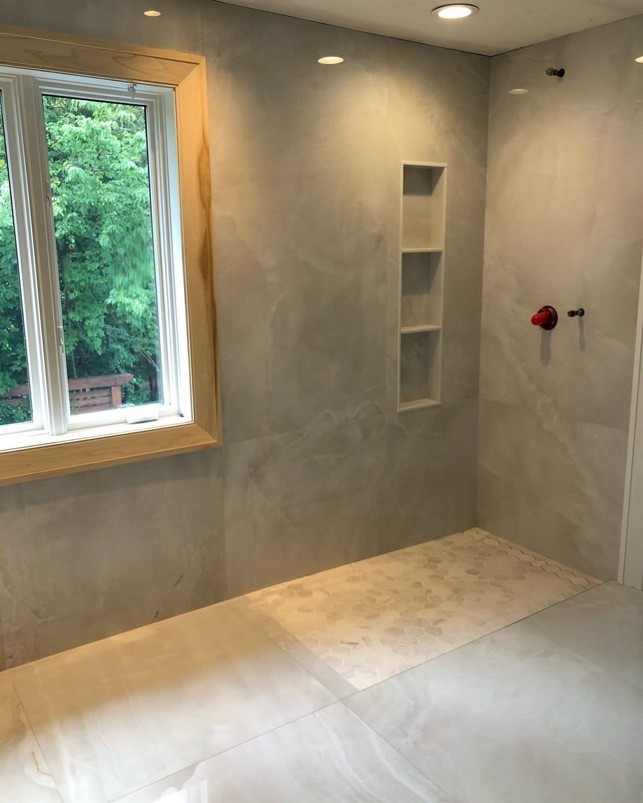White Marble Bathroom — Bathrooms in The Beaches, Toronto